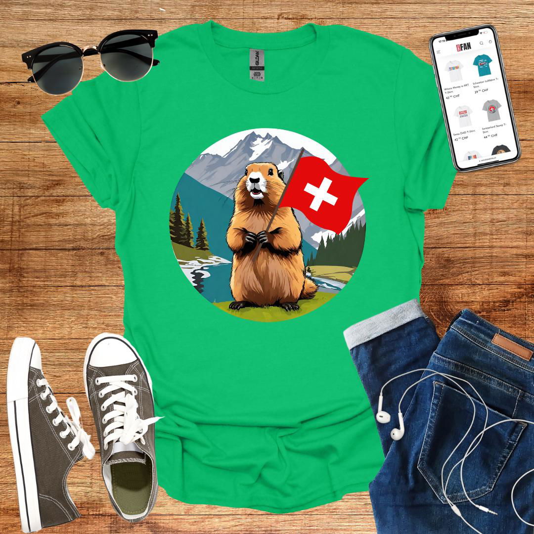 Swiss Marmot T-Shirt - SwissFan Shop