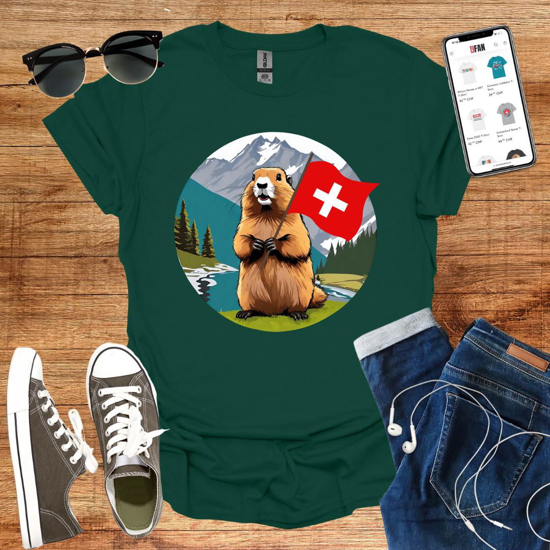 Swiss Marmot T-Shirt - SwissFan Shop