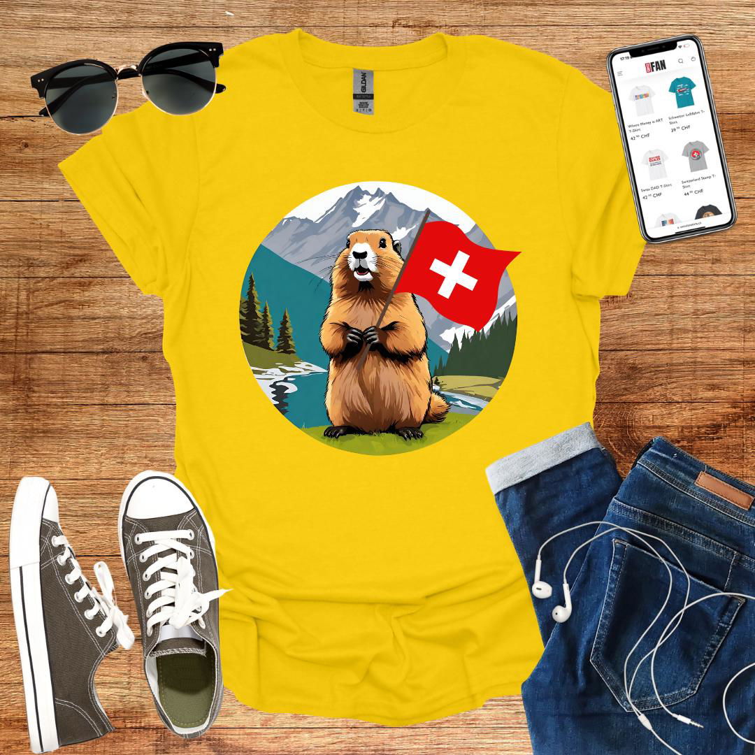 Swiss Marmot T-Shirt - SwissFan Shop