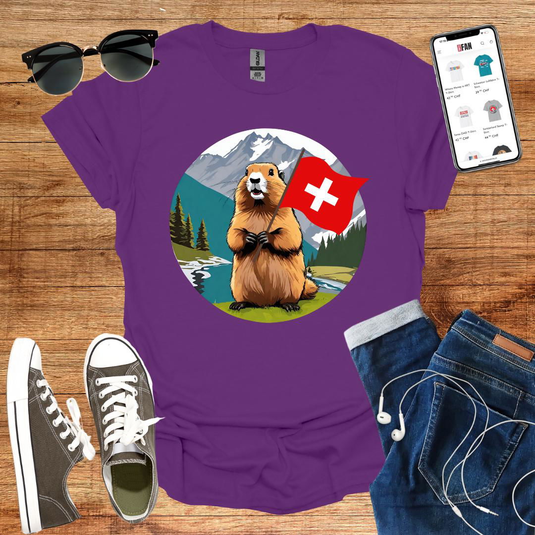 Swiss Marmot T-Shirt - SwissFan Shop