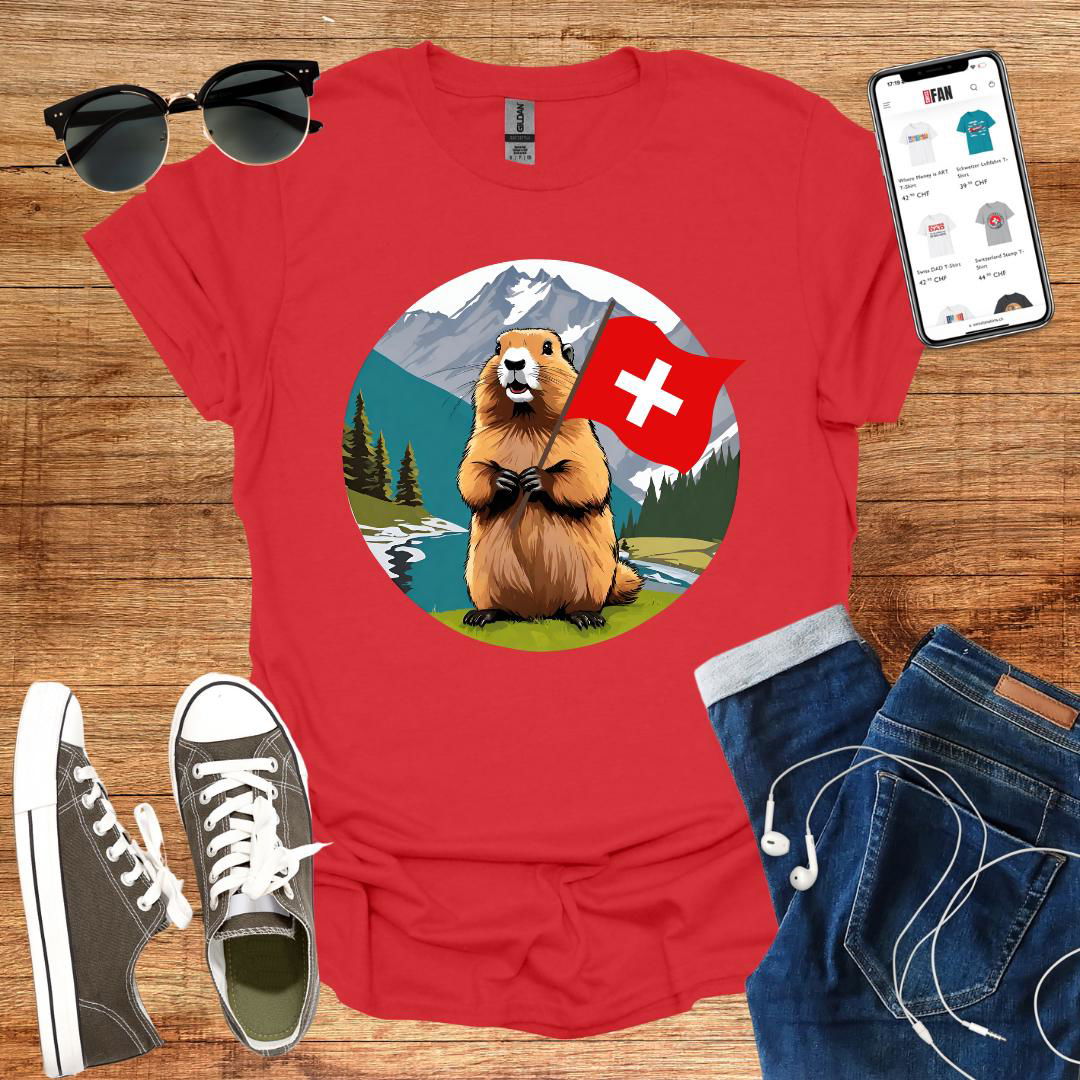 Swiss Marmot T-Shirt - SwissFan Shop