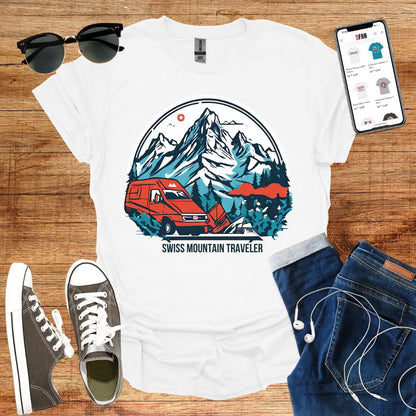 Swiss Mountain Traveler T-Shirt - SwissFan Shop