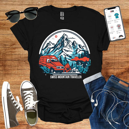 Swiss Mountain Traveler T-Shirt - SwissFan Shop