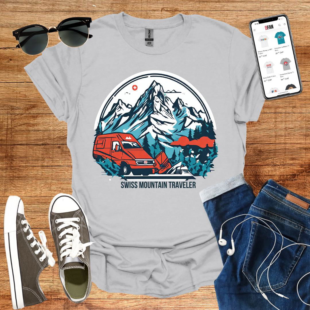 Swiss Mountain Traveler T-Shirt - SwissFan Shop