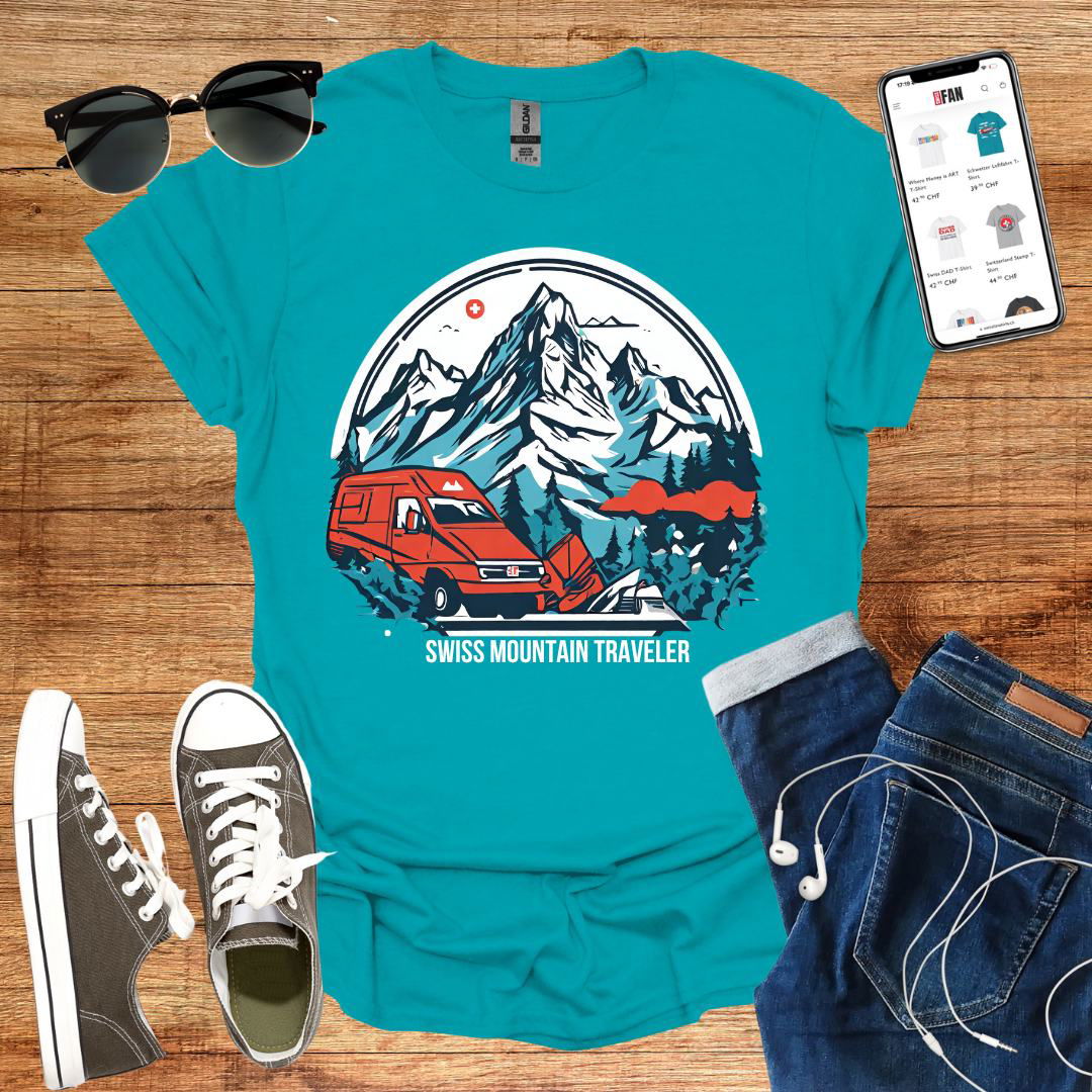 Swiss Mountain Traveler T-Shirt - SwissFan Shop