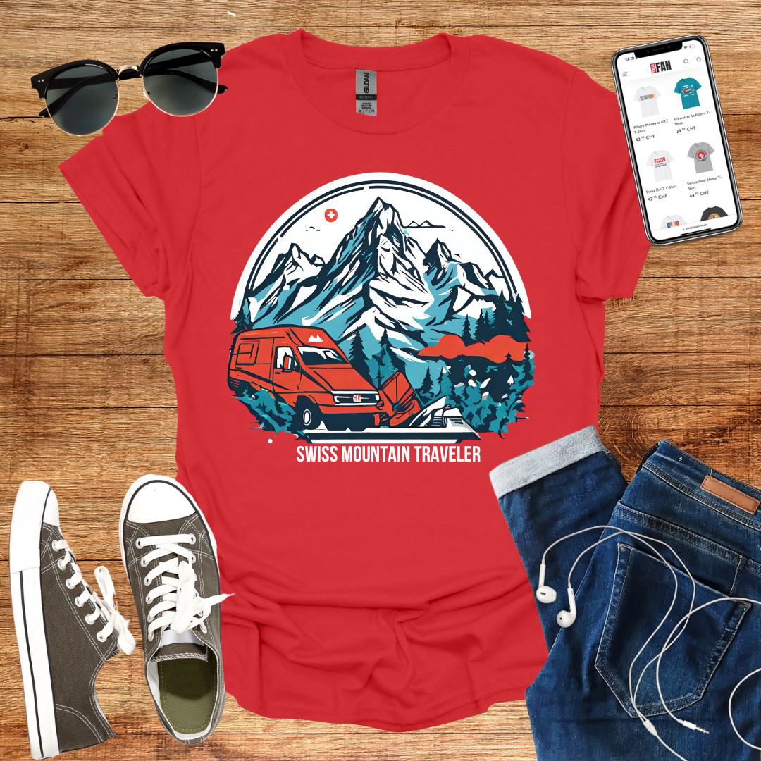 Swiss Mountain Traveler T-Shirt - SwissFan Shop