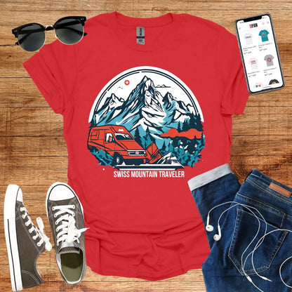 Swiss Mountain Traveler T-Shirt - SwissFan Shop