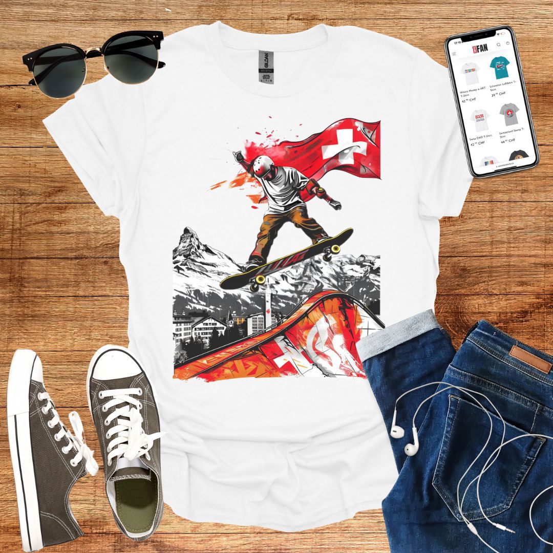 Swiss Skater T-Shirt - SwissFan Shop