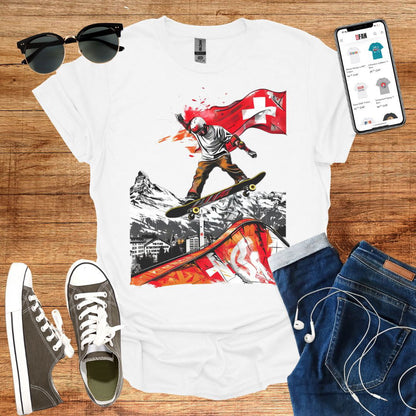 Swiss Skater T-Shirt - SwissFan Shop