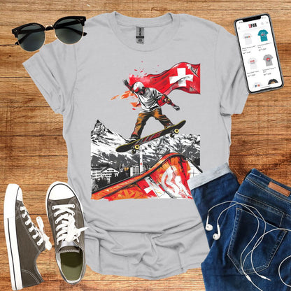 Swiss Skater T-Shirt - SwissFan Shop