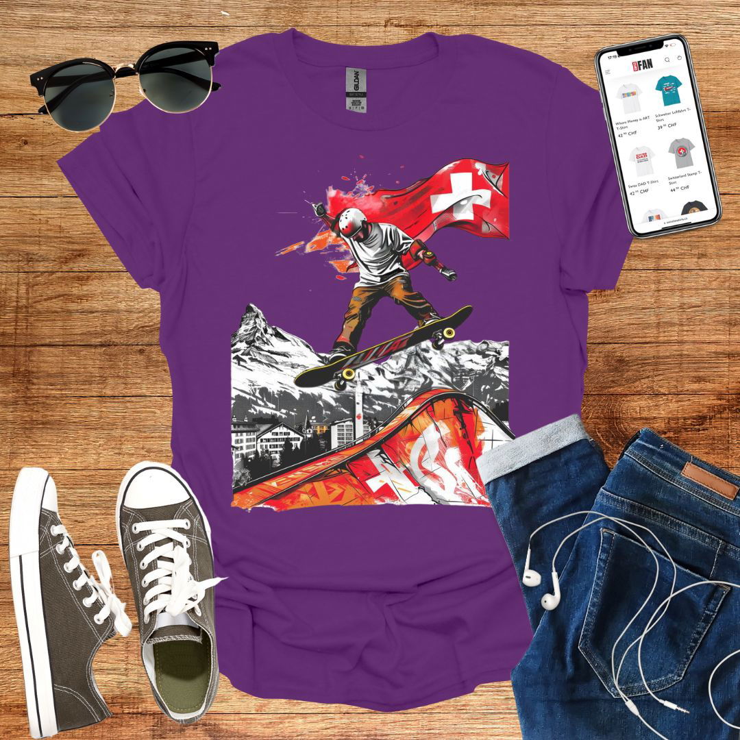 Swiss Skater T-Shirt - SwissFan Shop