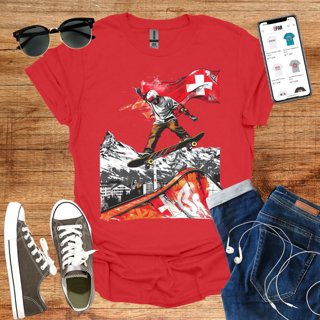 Swiss Skater T-Shirt - SwissFan Shop