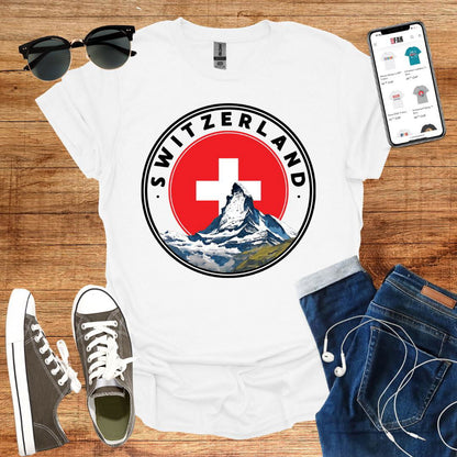 Switzerland Stamp T-Shirt - SwissFan Shop