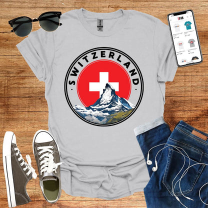 Switzerland Stamp T-Shirt - SwissFan Shop