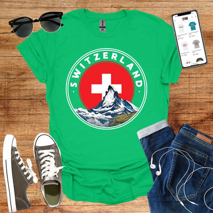 Switzerland Stamp T-Shirt - SwissFan Shop