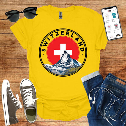 Switzerland Stamp T-Shirt - SwissFan Shop