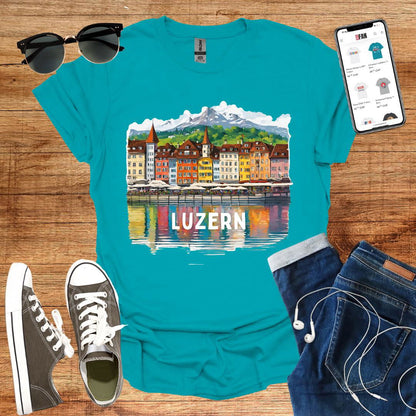 Vibrant Luzern T-Shirt - SwissFan Shop