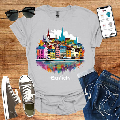 Vibrant Zurich T-Shirt - SwissFan Shop