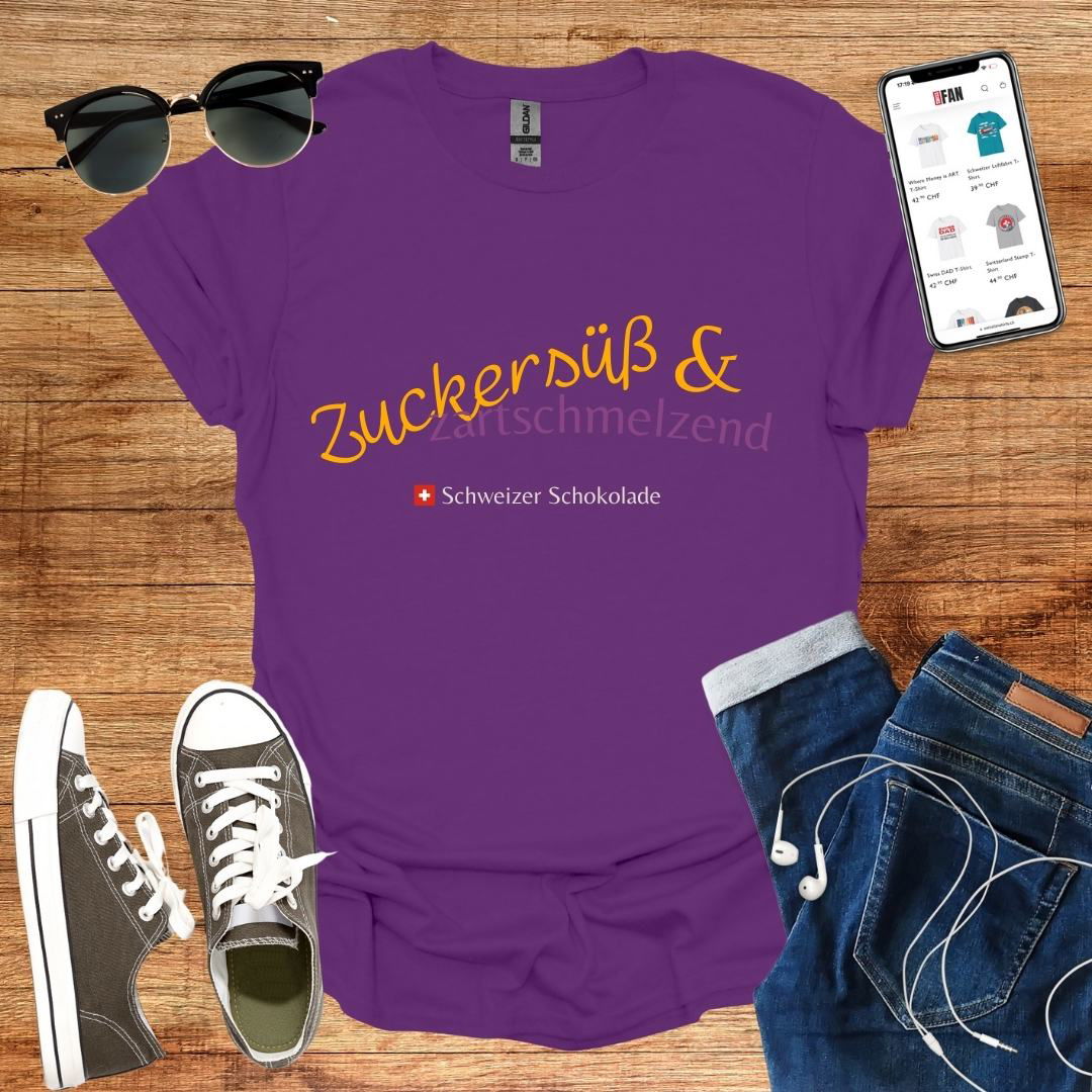 Zuckersüß &amp; zartschmelzend T-Shirt - SwissFan Shop