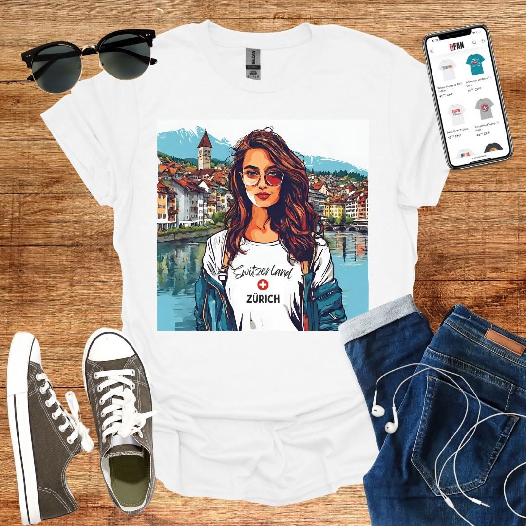 Zurich Girl T-Shirt - SwissFan Shop