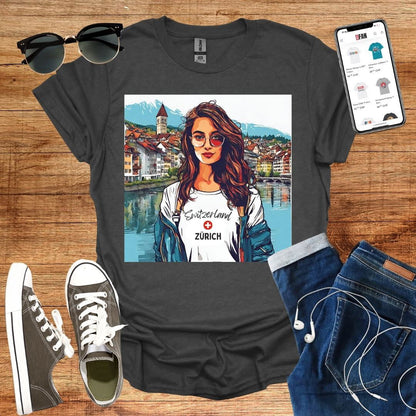 Zurich Girl T-Shirt - SwissFan Shop