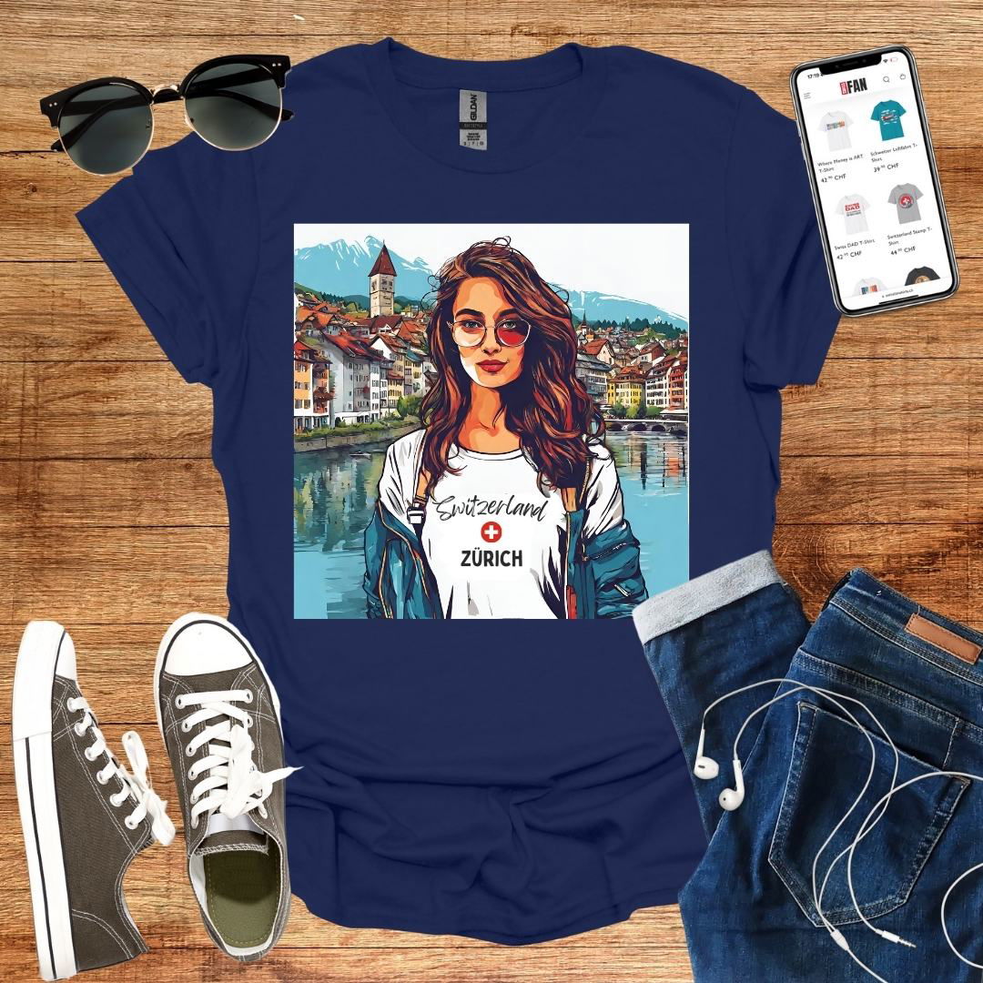 Zurich Girl T-Shirt - SwissFan Shop