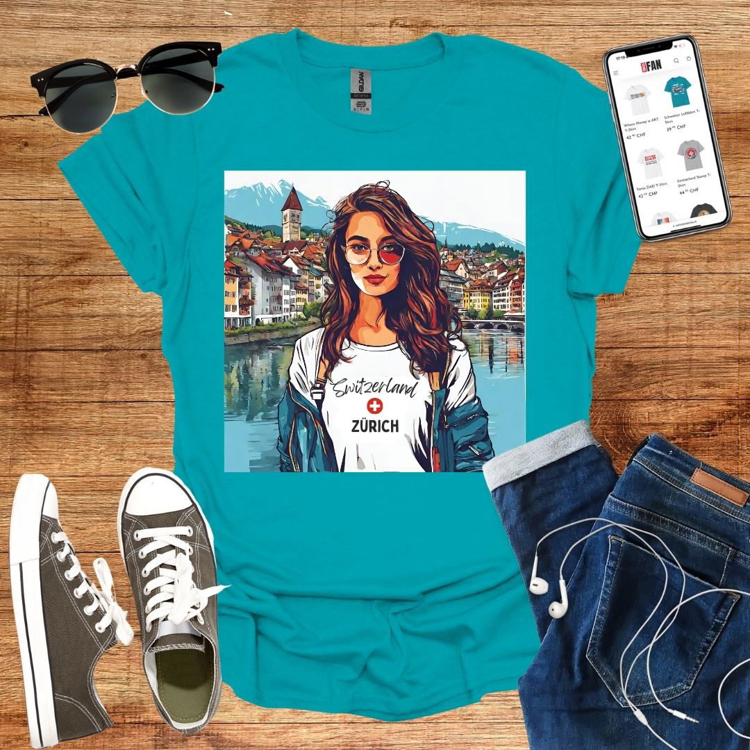 Zurich Girl T-Shirt - SwissFan Shop