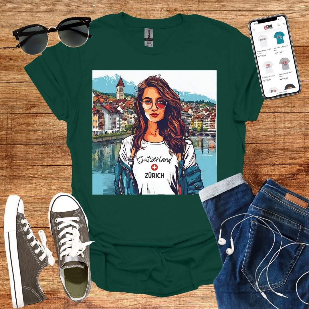 Zurich Girl T-Shirt - SwissFan Shop