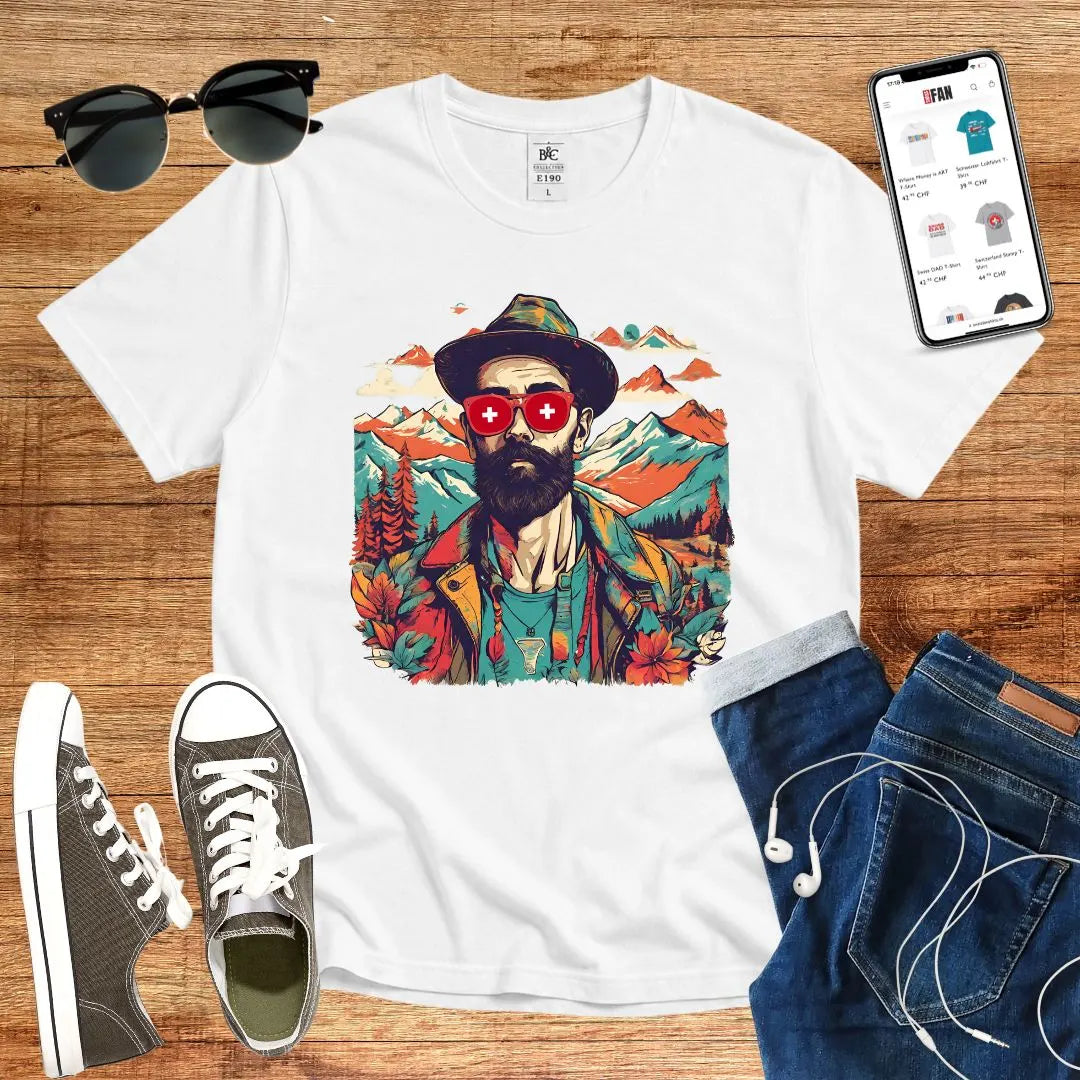 Swiss tinted glasses T-Shirt