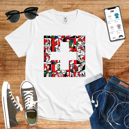 Swiss Flag Picasso Style T-Shirt