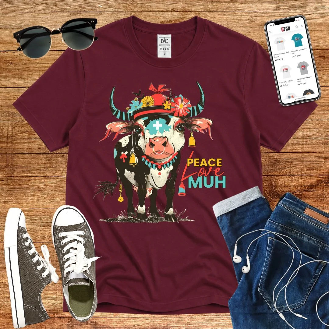 Peace Love Muh T-Shirt