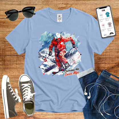Carving the Swiss Alps T-Shirt