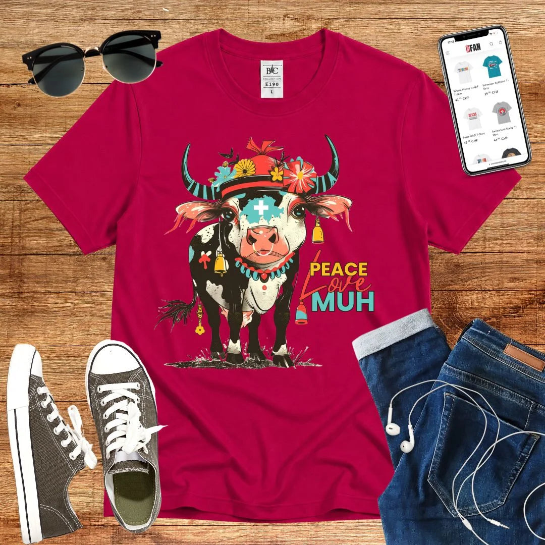 Peace Love Muh T-Shirt