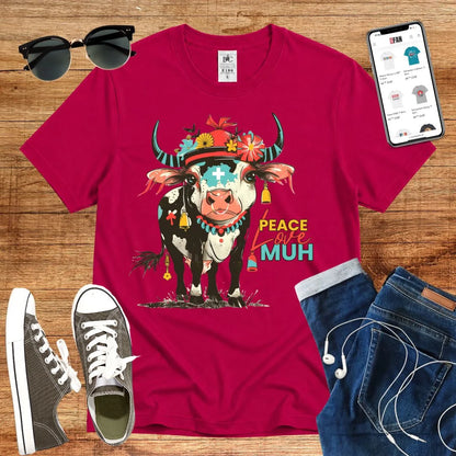 Peace Love Muh T-Shirt