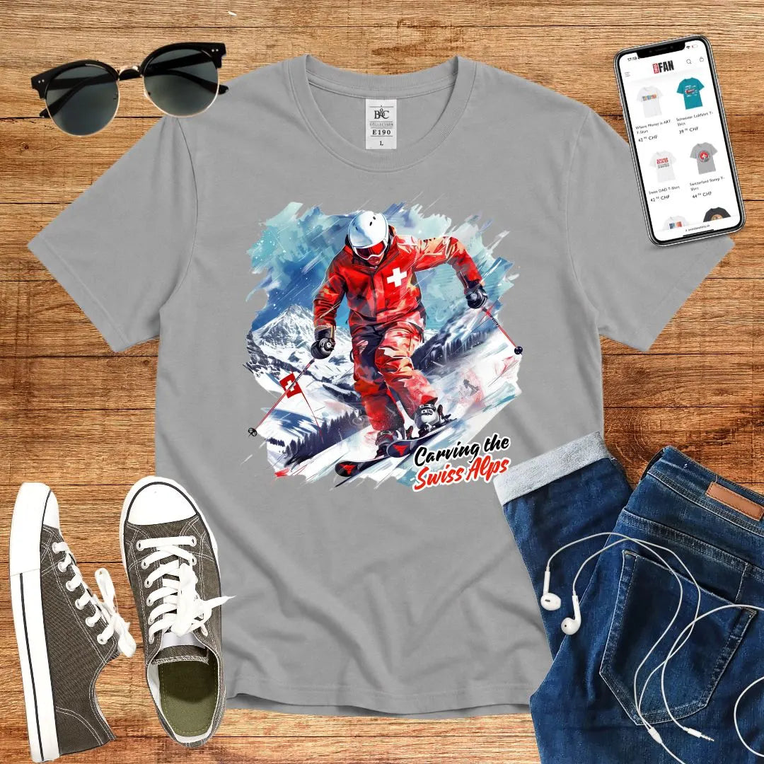 Carving the Swiss Alps T-Shirt