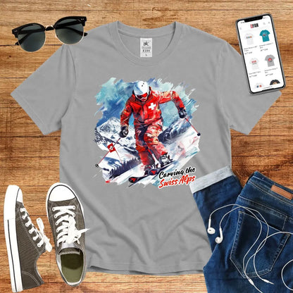 Carving the Swiss Alps T-Shirt