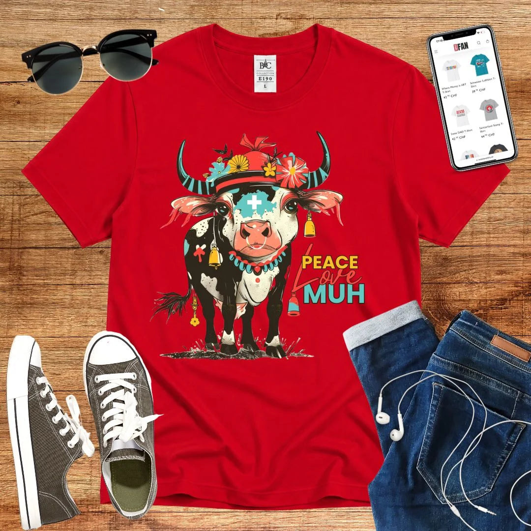 Peace Love Muh T-Shirt