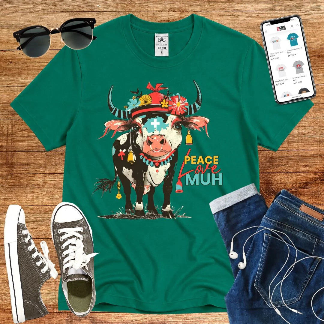 Peace Love Muh T-Shirt