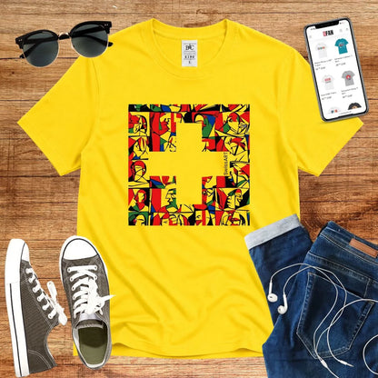 Swiss Flag Picasso Style T-Shirt