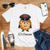 T-Shirt in White mit Niedlicher Rösti-Charakter mit Polizeimütze und Schriftzug „Rösti Mission“